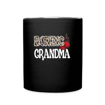 Boxoma Coffret Cadeau Grand-mère Fière Boxer Grand-mère - Mug uni - noir - Devant
