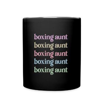 Boxing Aunt Gift Box Aunt By Boxer Proud Aunt - Full Colour Mug - black - Front