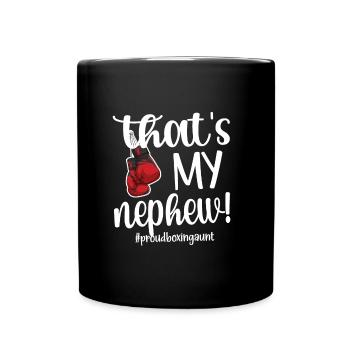 Boxing Aunt Gift Box Aunt By Boxer Proud Aunt - Full Colour Mug - black - Front