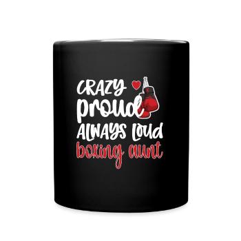 Boxing Aunt Gift Box Aunt By Boxer Proud Aunt - Full Colour Mug - black - Front
