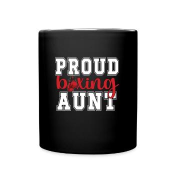 Boxe Tante Fière Boxe Tante Par Boxer Tante Cadeau - Mug uni - noir - Devant