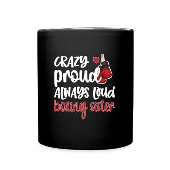 Boxe Sœur Fière Boxe Sœur Boxer Cadeau - Mug uni - noir - Devant
