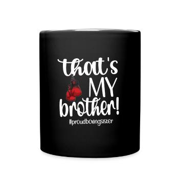 Boxe Sœur Fière Boxe Sœur Boxer Cadeau - Mug uni - noir - Devant
