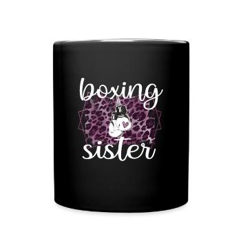Boxe Sœur Fière Boxe Sœur Boxer Cadeau - Mug uni - noir - Devant
