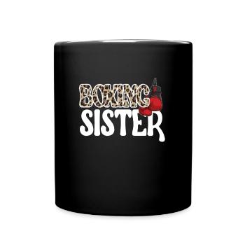 Boxe Sœur Cadeau Fier Boxe Sœur Boxer - Mug uni - noir - Devant