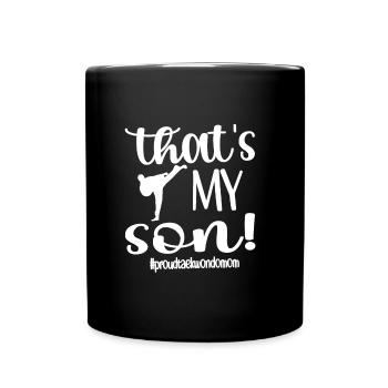 Taekwondo Mom Taekwondo Mother Taekwondo Fighter - Full Colour Mug - black - Front