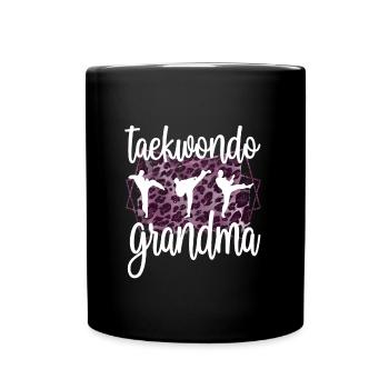 Taekwondo Grand-mère Fière Taekwondo Grand-mère Cadeau - Mug uni - noir - Devant