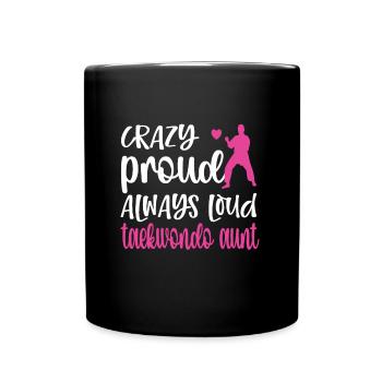 Taekwondo Tante Fière Taekwondo Tante Cadeau - Mug uni - noir - Devant