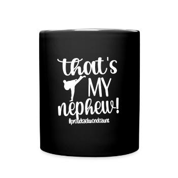Taekwondo Aunt Proud Taekwondo Aunt Gift - Full Colour Mug - black - Front