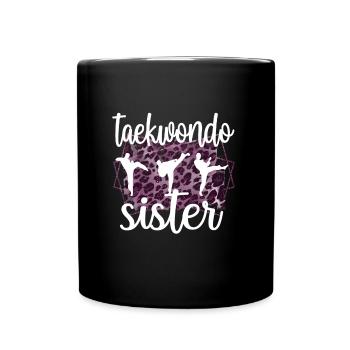 Fière Taekwondo Sœur Taekwondo Sœur - Mug uni - noir - Devant
