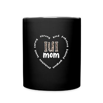 IUI Mama Intrauterine Insemination IUI Mother - Full Colour Mug - black - Front