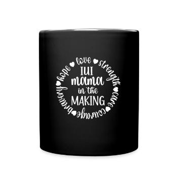 IUI Mama Intrauterine Insemination Mutter Geschenk - Tasse einfarbig - Schwarz - Vorne