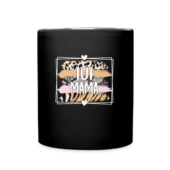 IUI Mama Intrauterine Insemination IUI Mother - Full Colour Mug - black - Front