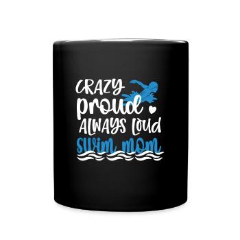 Fière maman nageuse Maman nageuse Maman - Mug uni - noir - Devant