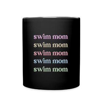 Fière maman nageuse Maman nageuse Maman - Mug uni - noir - Devant