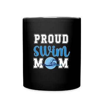 Natation Maman Cadeau Mère Nageuse Maman - Mug uni - noir - Devant