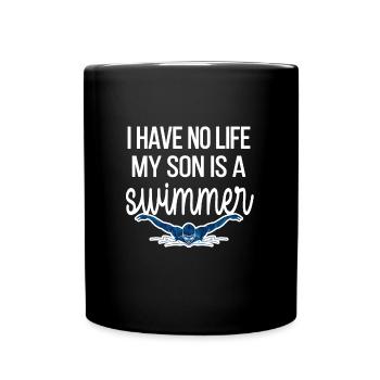Maman natation Mère de nageuse Maman Natation - Mug uni - noir - Devant