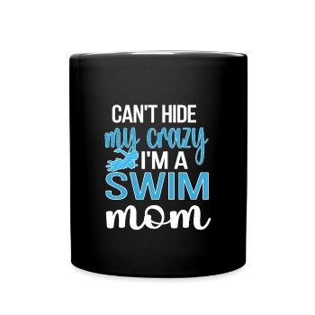 Maman natation Mère de nageuse Maman Natation - Mug uni - noir - Devant