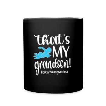 Fière natation Grand-mère Grand-mère Nageuse Grand-mère natation Grand-mère - Mug uni - noir - Devant