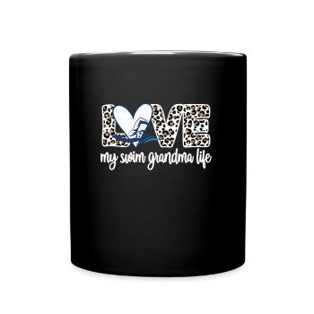 Meilleure natation Grand-mère Grand-mère Nageuse Grand-mère Natation Grand-mère - Mug uni - noir - Devant