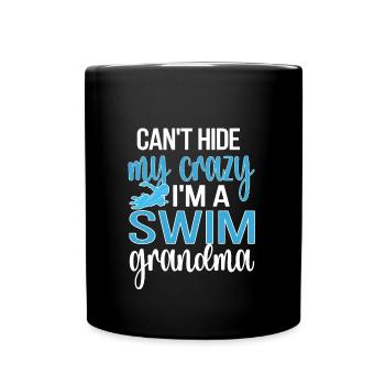 Meilleure natation Grand-mère Grand-mère Nageuse Grand-mère Natation Grand-mère - Mug uni - noir - Devant