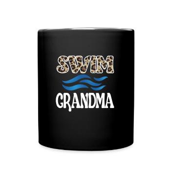 Meilleure natation Grand-mère Grand-mère Nageuse Grand-mère Natation Grand-mère - Mug uni - noir - Devant