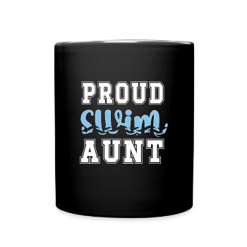 Best Swimming Aunt Aunt Swimmer Swimming Aunt - Full Colour Mug - black - Front