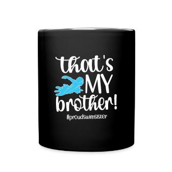 Best Swimming Sister Swimming Sister Swimmer - Full Colour Mug - black - Front