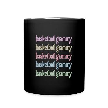 Grammy Grandma By Basketball Player Basketball Grammy - Full Colour Mug - black - Front