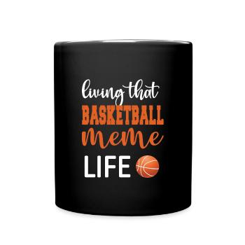 Meme Grandma Of Basketball Player Basketball Meme - Full Colour Mug - black - Front