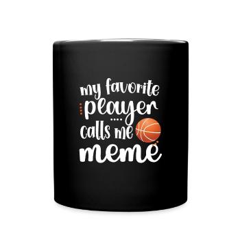 Meme Grandma Of Basketball Player Basketball Meme - Full Colour Mug - black - Front