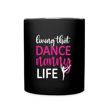 Fier danse nounou grand-mère de danseur danse nounou - Mug uni - noir - Devant
