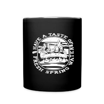 Rafting White Water Canoe Kayak - Full Colour Mug - black - Front