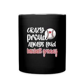 Grammy Oma Von Baseballspieler Baseball Grammy - Tasse einfarbig - Schwarz - Vorne