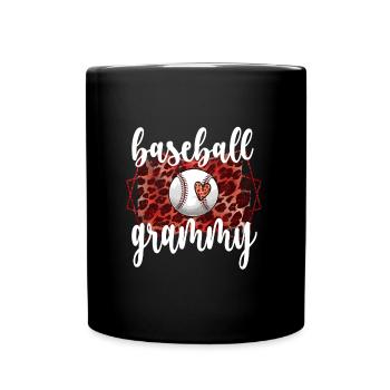 Grammy Oma Von Baseballspieler Baseball Grammy - Tasse einfarbig - Schwarz - Vorne