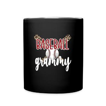 Grammy Oma Eines Baseballspieler Baseball Grammy - Tasse einfarbig - Schwarz - Vorne