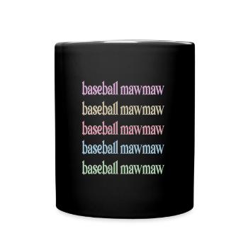 Mawmaw Grand-mère du joueur de baseball Baseball Mawmaw - Mug uni - noir - Devant