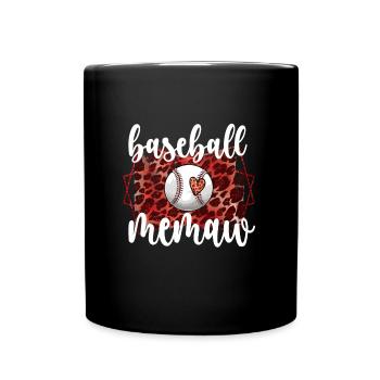 Memaw Grand-mère du joueur de baseball Baseball Memaw - Mug uni - noir - Devant