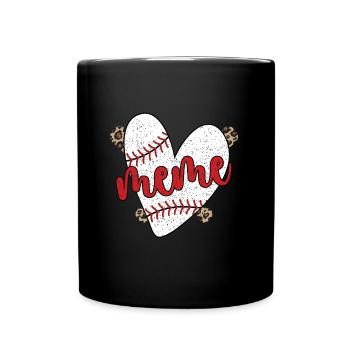 Meme Grand-mère d’un joueur de baseball Baseball Meme - Mug uni - noir - Devant