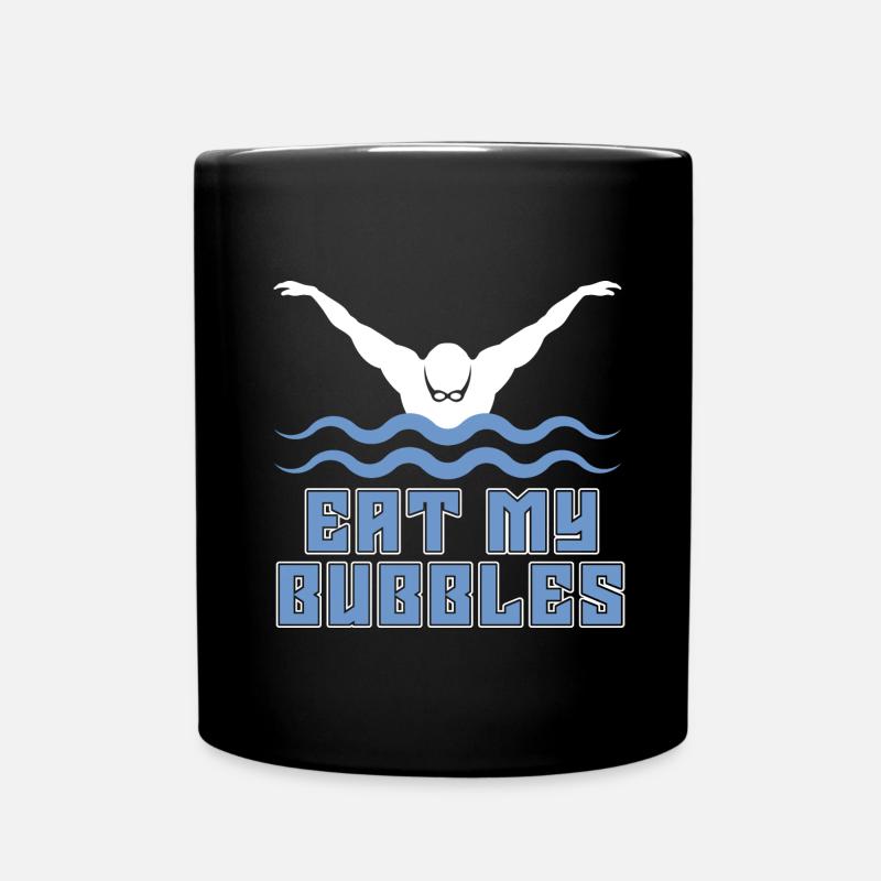 Schwimmen Schwimmer - Tasse einfarbig - Schwarz