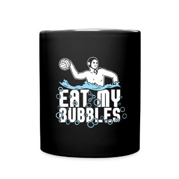 Wasserball - Tasse einfarbig - Schwarz - Vorne