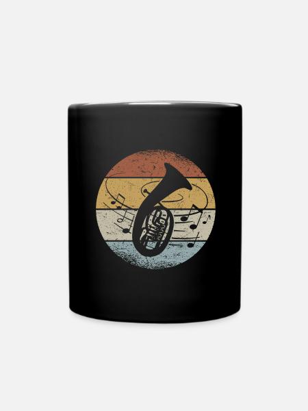 Tenorhorn Musiker Tenorhornist Orchester Blasmusik - Tasse einfarbig - Schwarz