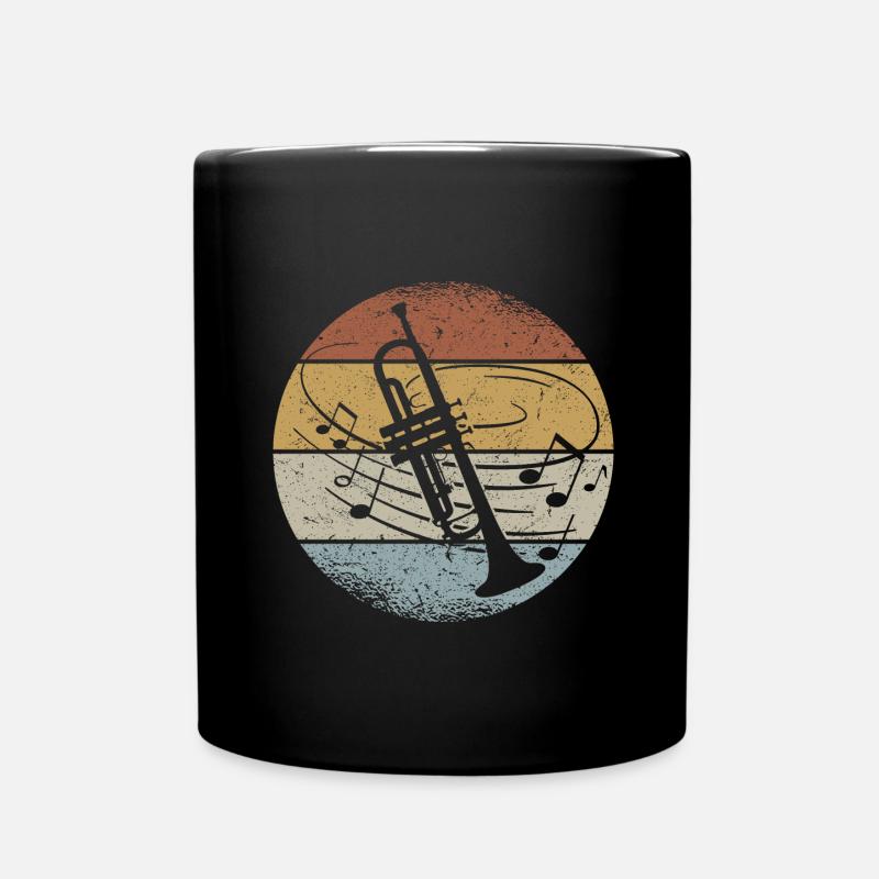 Trompete Musiker Trompeter Orchester Blasmusik - Tasse einfarbig - Schwarz
