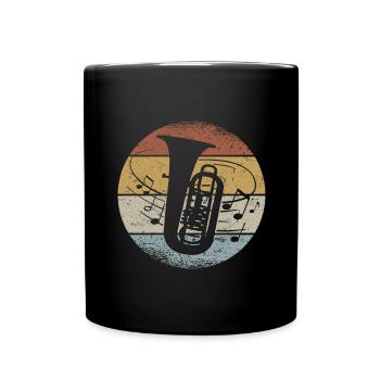 Tuba Tuba Orchestra Musiciens Musique de cuivres - Mug uni - noir - Devant