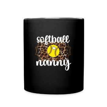 Nounou Mamie De Joueur De Softball Nounou De Softball - Mug uni - noir - Devant