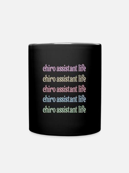 Chiropraktischer Assistent Chiropraktik Assistent - Tasse einfarbig - Schwarz