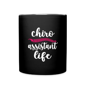 Chiropraktischer Assistent Von Chiropraktiker - Tasse einfarbig - Schwarz - Vorne