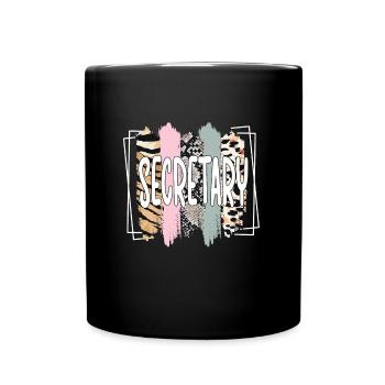 Best Secretary Appreciation Office Worker - Full Colour Mug - black - Front