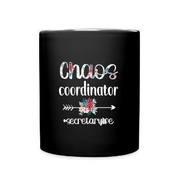 Secretary Gift Office Worker Appreciation - Full Colour Mug - black - Front