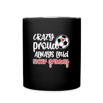 Grammy Grandma From Football Player Football Grammy - Full Colour Mug - black - Front